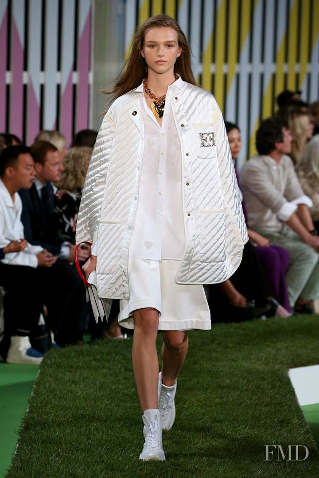 Natalie Ogg featured in  the Escada fashion show for Spring/Summer 2019