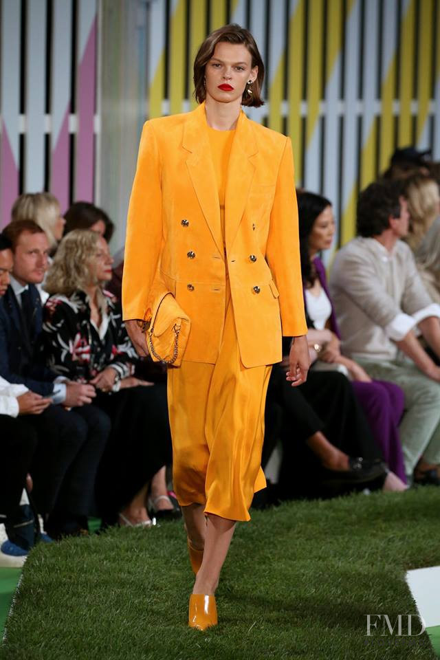 Cara Taylor featured in  the Escada fashion show for Spring/Summer 2019