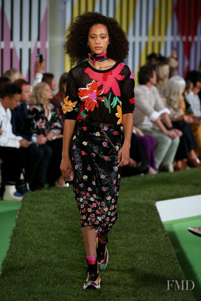 Selena Forrest featured in  the Escada fashion show for Spring/Summer 2019