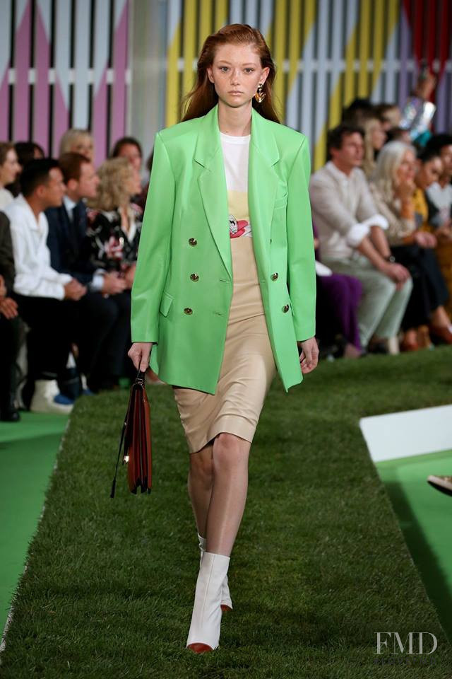 Sara Grace Wallerstedt featured in  the Escada fashion show for Spring/Summer 2019