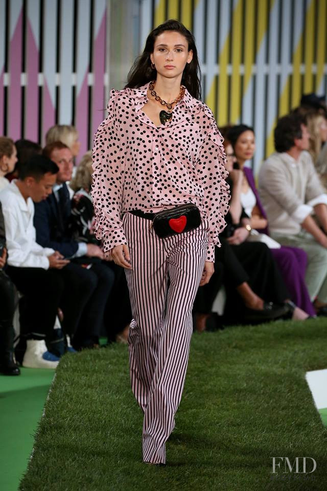 Justine Asset featured in  the Escada fashion show for Spring/Summer 2019