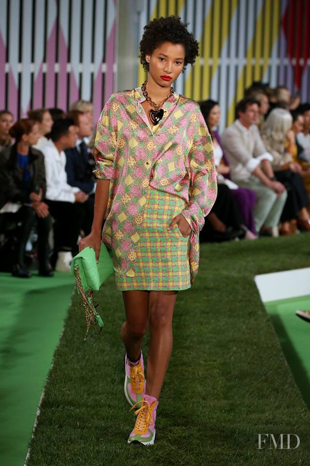 Lineisy Montero featured in  the Escada fashion show for Spring/Summer 2019