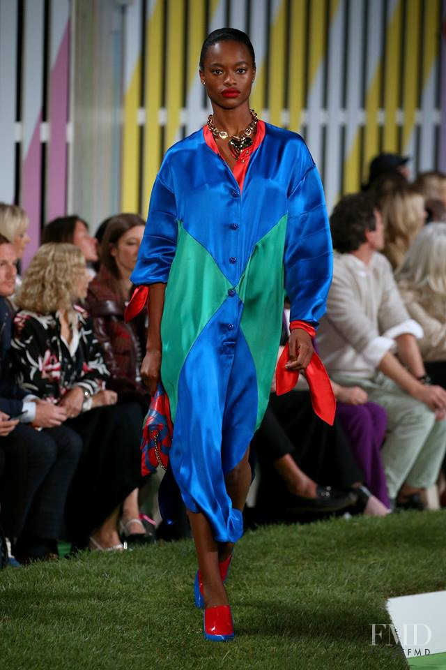 Mayowa Nicholas featured in  the Escada fashion show for Spring/Summer 2019