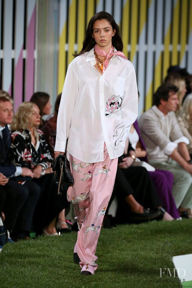 Maria Miguel featured in  the Escada fashion show for Spring/Summer 2019