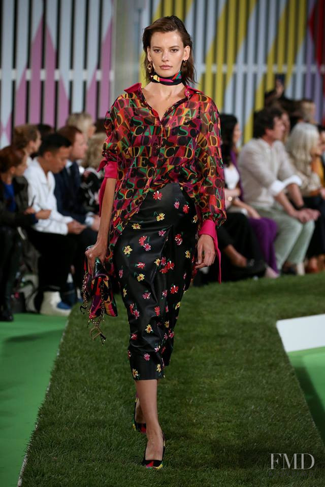 Amanda Murphy featured in  the Escada fashion show for Spring/Summer 2019
