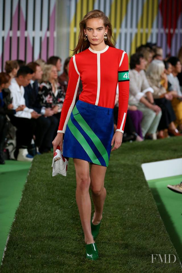 Nina Marker featured in  the Escada fashion show for Spring/Summer 2019
