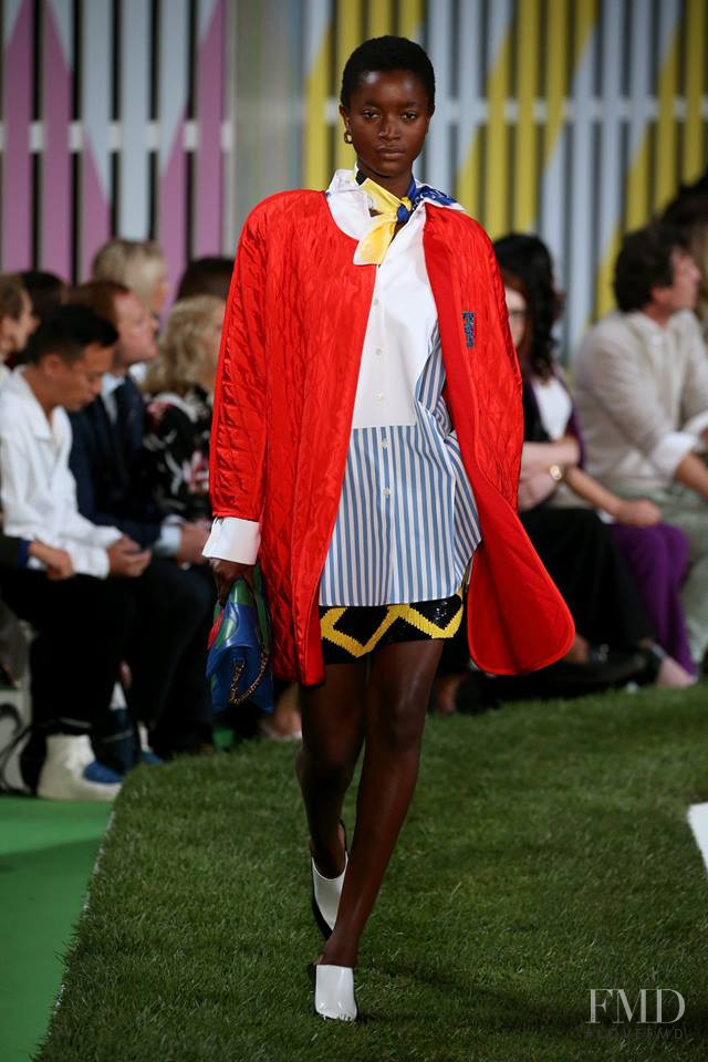 Oumie Jammeh featured in  the Escada fashion show for Spring/Summer 2019