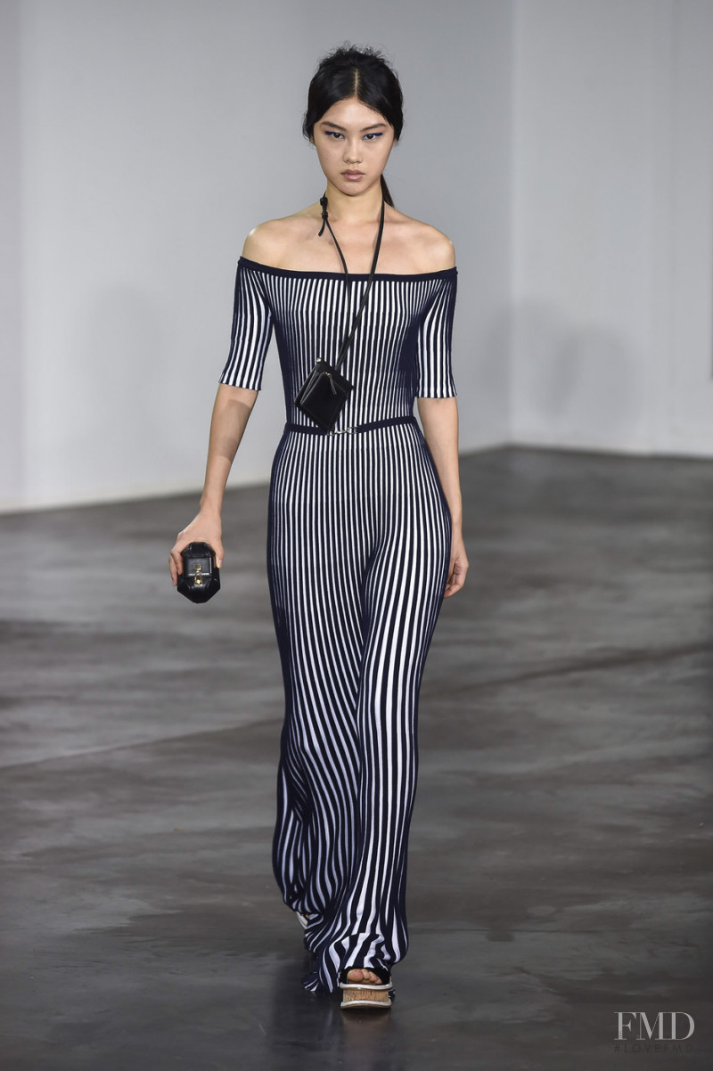 Ting Chen featured in  the Gabriela Hearst fashion show for Spring/Summer 2019