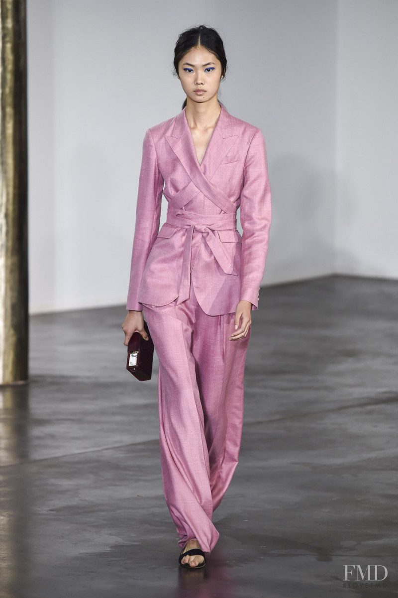 Sijia Kang featured in  the Gabriela Hearst fashion show for Spring/Summer 2019