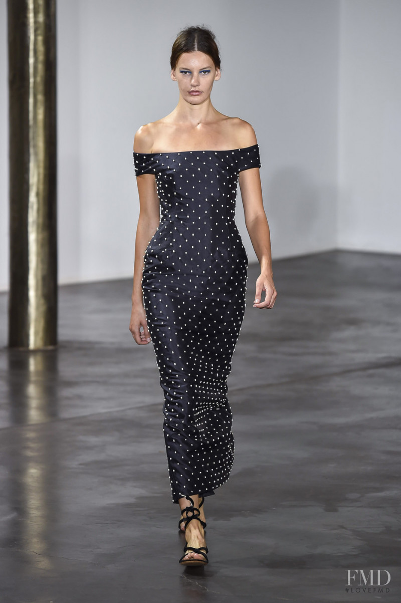 Amanda Murphy featured in  the Gabriela Hearst fashion show for Spring/Summer 2019