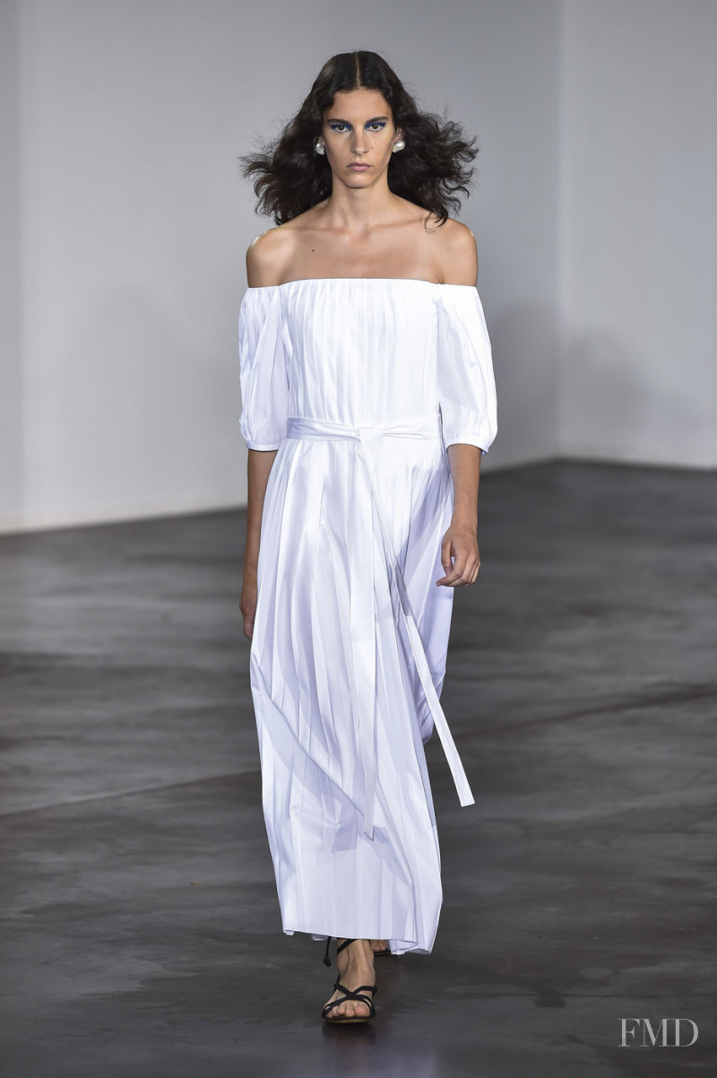 Cyrielle Lalande featured in  the Gabriela Hearst fashion show for Spring/Summer 2019