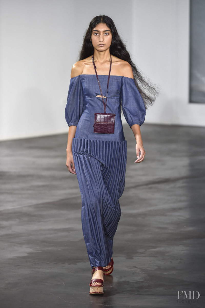 Lizzy Yusuff featured in  the Gabriela Hearst fashion show for Spring/Summer 2019