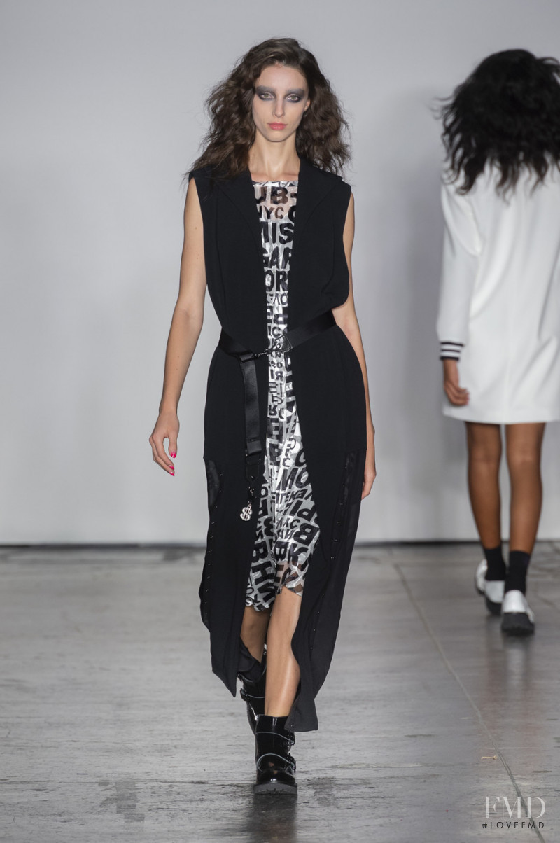 Larissa Marchiori featured in  the Nicole Miller fashion show for Spring/Summer 2019