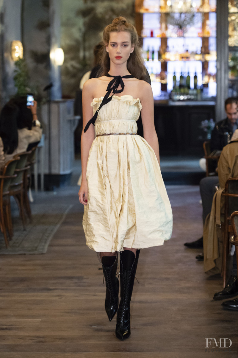 Cecilie Mosgaard featured in  the Brock Collection fashion show for Spring/Summer 2019