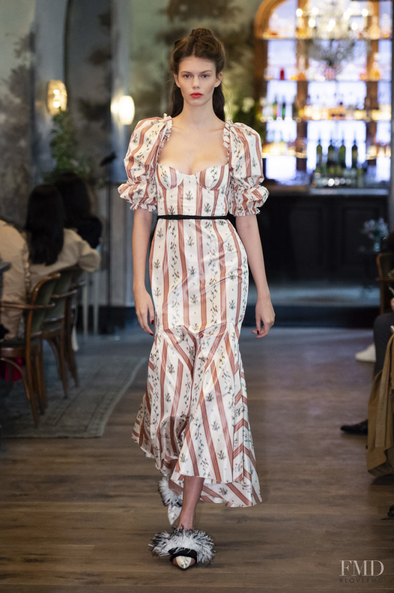 Katya Bybina featured in  the Brock Collection fashion show for Spring/Summer 2019