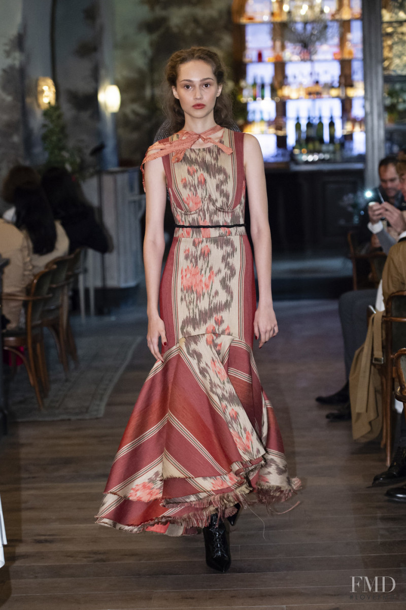 Michelle Gutknecht featured in  the Brock Collection fashion show for Spring/Summer 2019