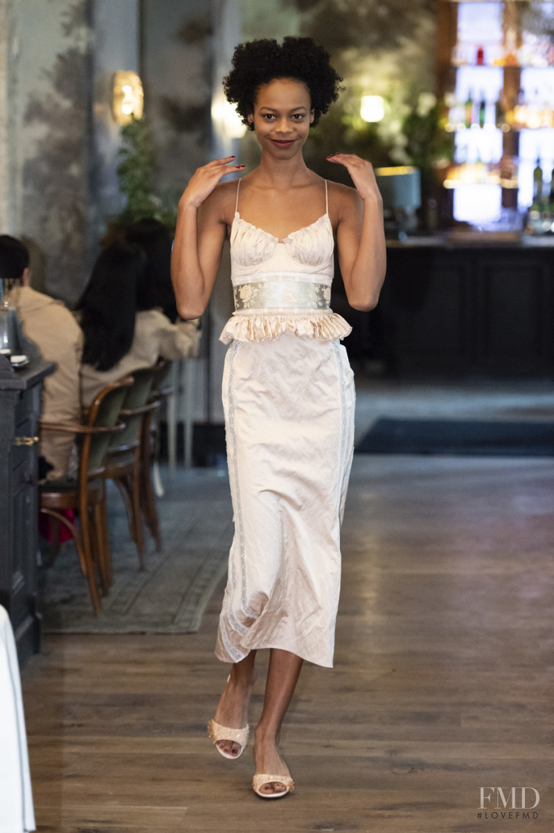 Aaliyah Hydes featured in  the Brock Collection fashion show for Spring/Summer 2019