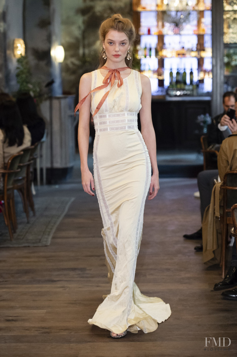 Roos Abels featured in  the Brock Collection fashion show for Spring/Summer 2019