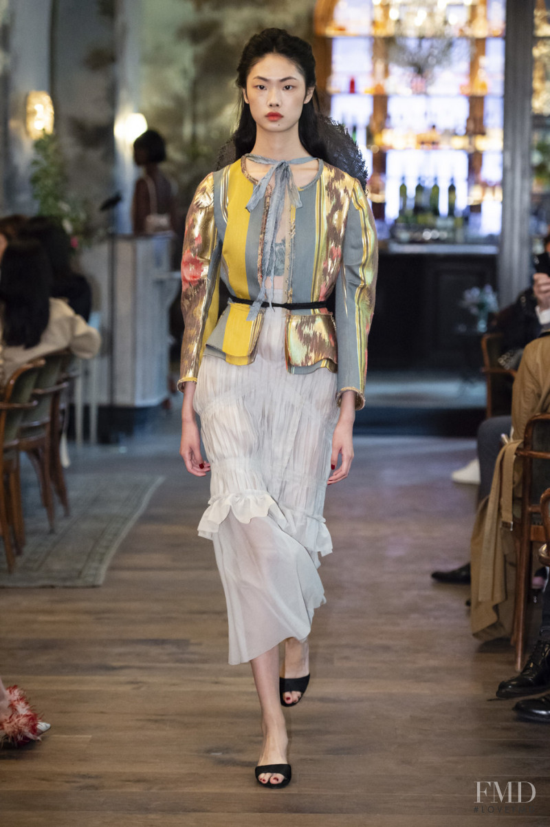 Sijia Kang featured in  the Brock Collection fashion show for Spring/Summer 2019