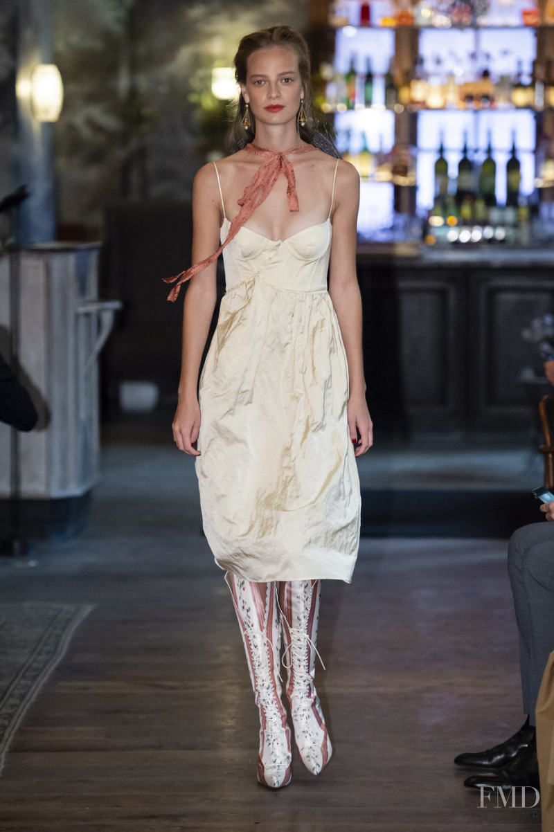 Ine Neefs featured in  the Brock Collection fashion show for Spring/Summer 2019