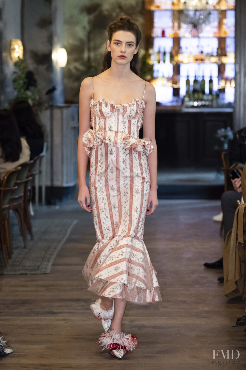 Marie  Damian featured in  the Brock Collection fashion show for Spring/Summer 2019
