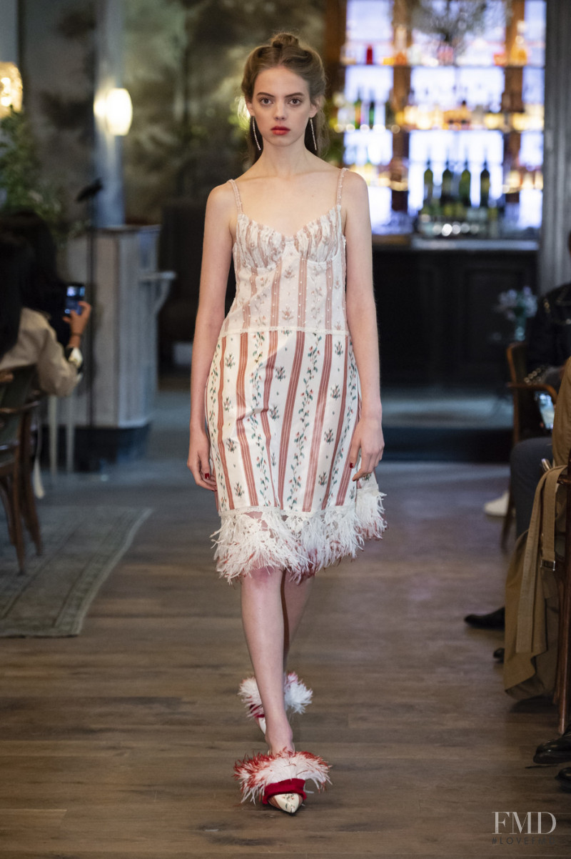 Mariana Zaragoza featured in  the Brock Collection fashion show for Spring/Summer 2019