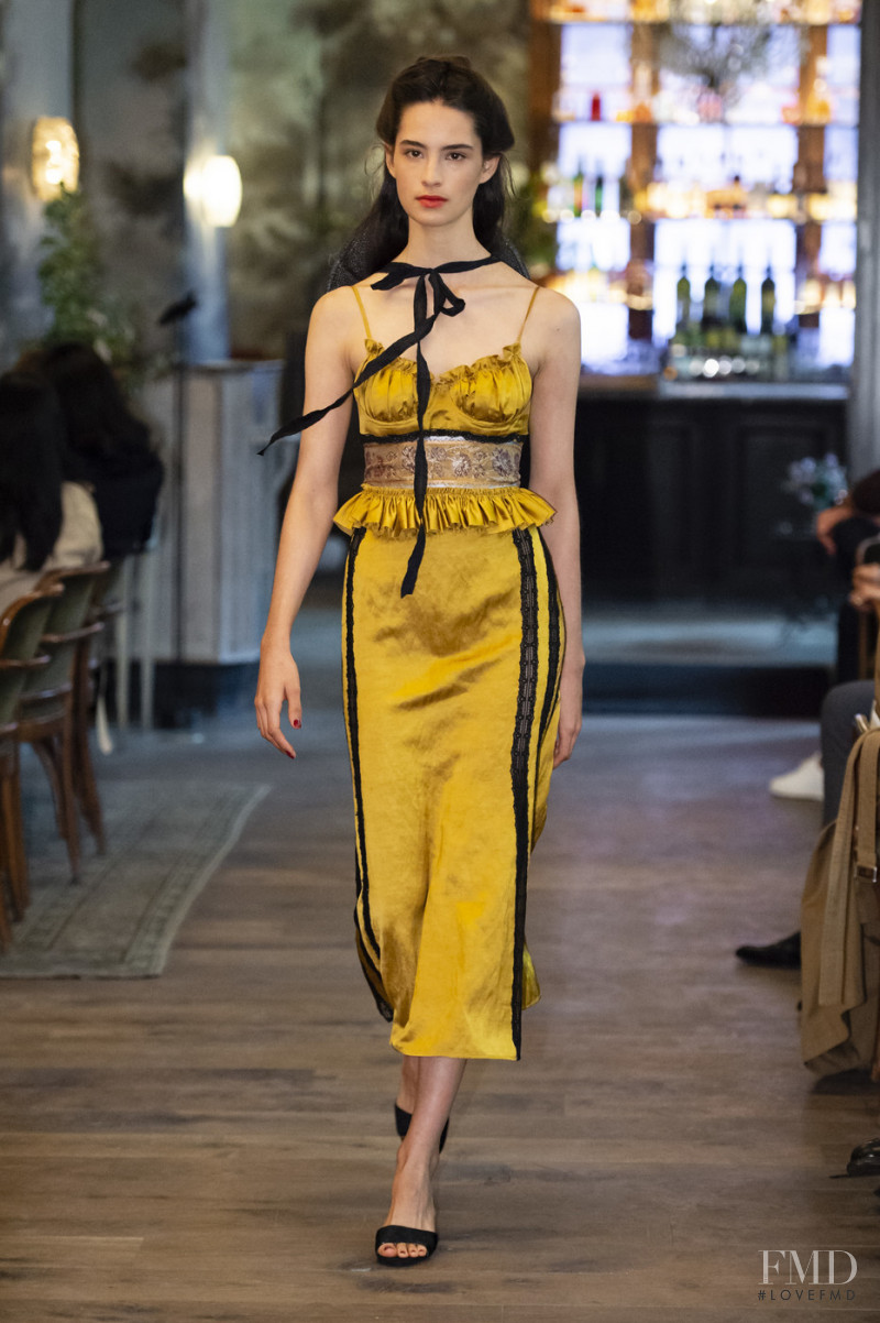 Africa Penalver featured in  the Brock Collection fashion show for Spring/Summer 2019