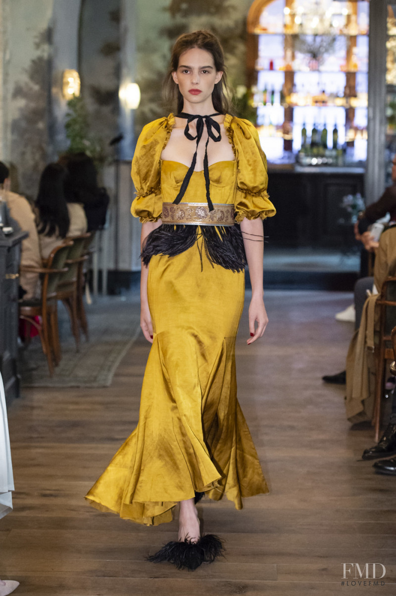 Matilde Buoso featured in  the Brock Collection fashion show for Spring/Summer 2019