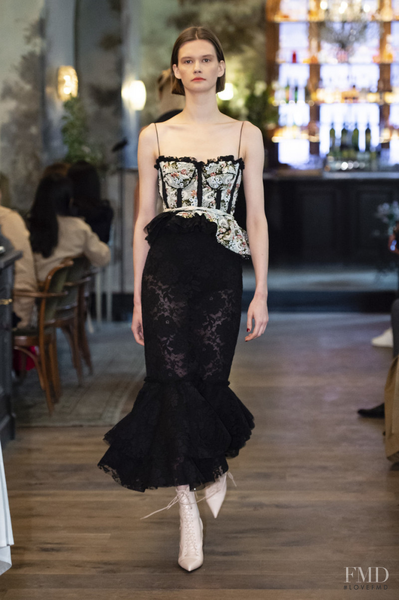 Daniela Kocianova featured in  the Brock Collection fashion show for Spring/Summer 2019