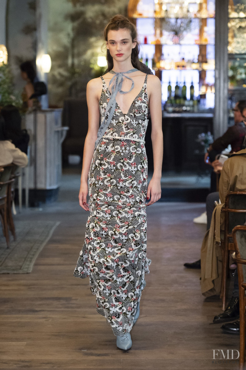 Sara Dijkink featured in  the Brock Collection fashion show for Spring/Summer 2019