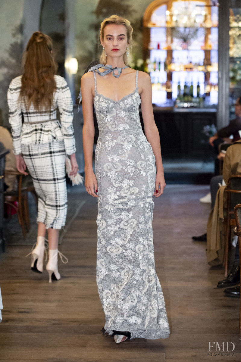 Maartje Verhoef featured in  the Brock Collection fashion show for Spring/Summer 2019
