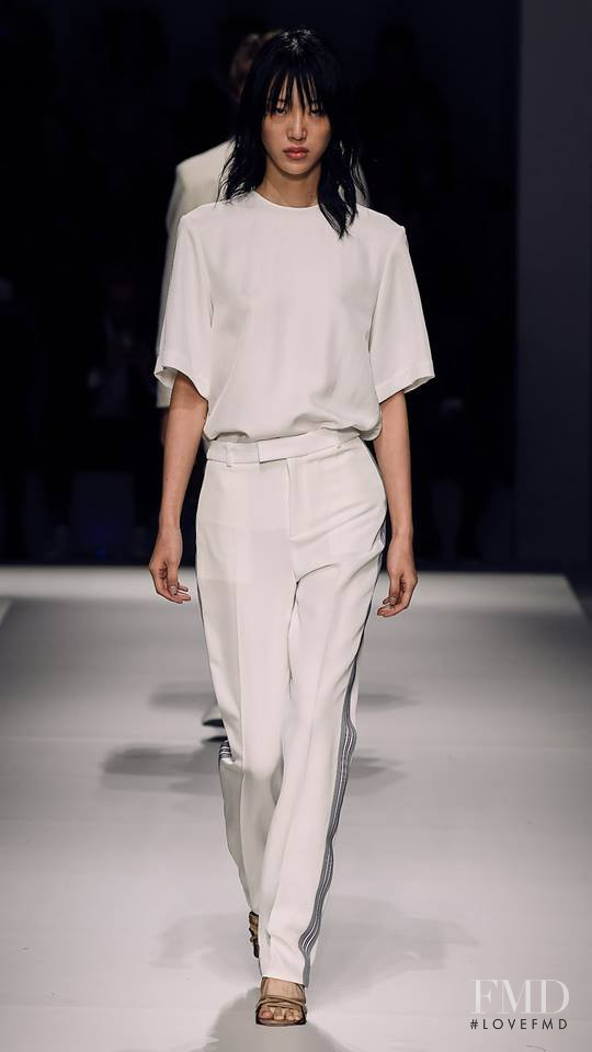 So Ra Choi featured in  the Boss by Hugo Boss fashion show for Spring/Summer 2019