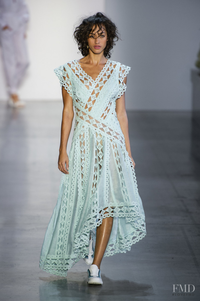 Alanna Arrington featured in  the Zimmermann fashion show for Spring/Summer 2019