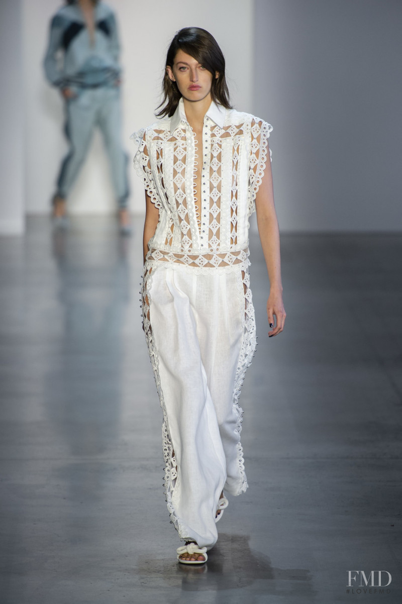 Amber Witcomb featured in  the Zimmermann fashion show for Spring/Summer 2019