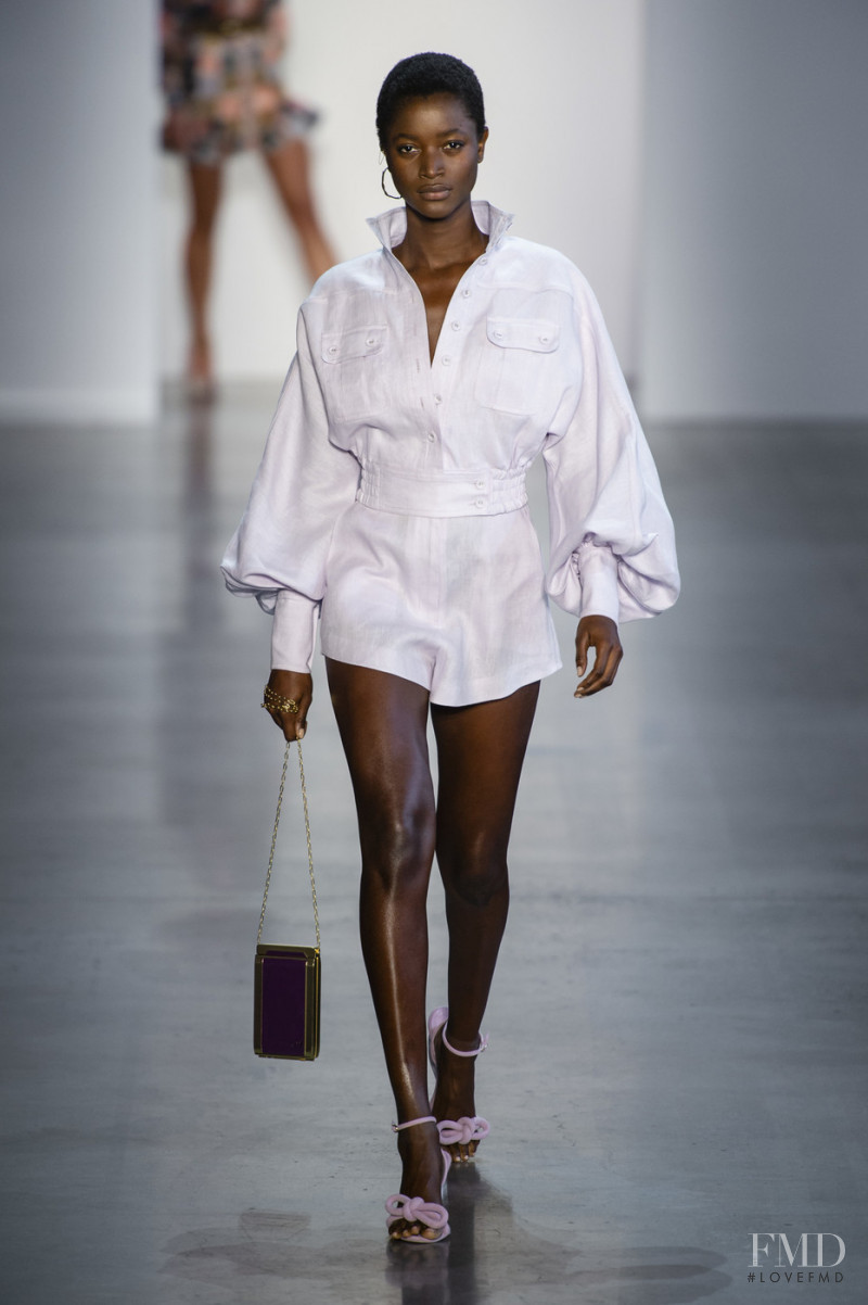 Oumie Jammeh featured in  the Zimmermann fashion show for Spring/Summer 2019