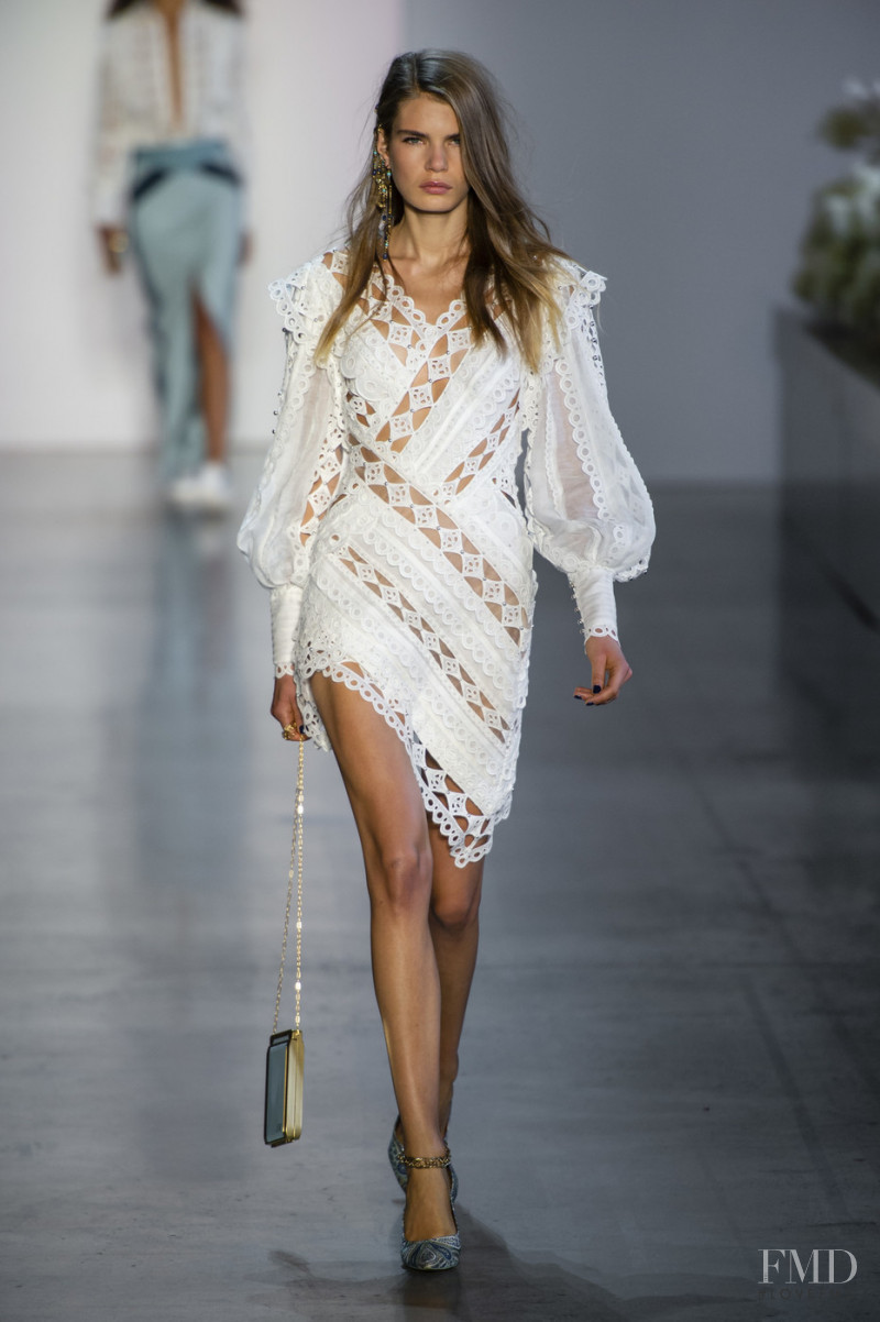 Sophie Rask featured in  the Zimmermann fashion show for Spring/Summer 2019