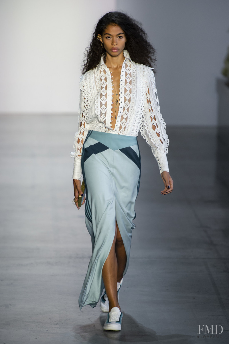 Zoe Thaets featured in  the Zimmermann fashion show for Spring/Summer 2019