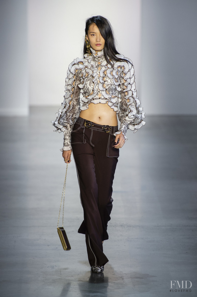 Liu Chunjie featured in  the Zimmermann fashion show for Spring/Summer 2019