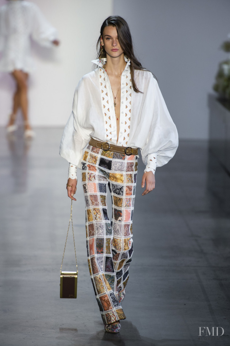 Sara Dijkink featured in  the Zimmermann fashion show for Spring/Summer 2019