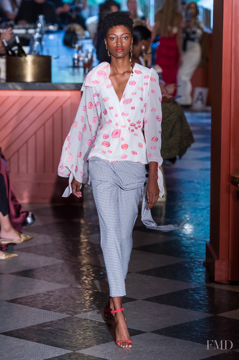 Dominique Brannon featured in  the Hellessy fashion show for Spring/Summer 2019