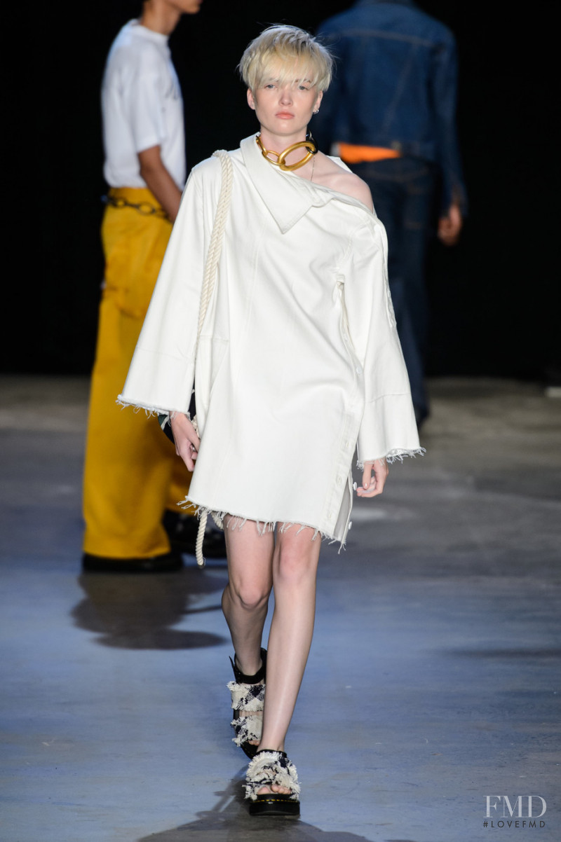 Ruth Bell featured in  the Monse fashion show for Spring/Summer 2019