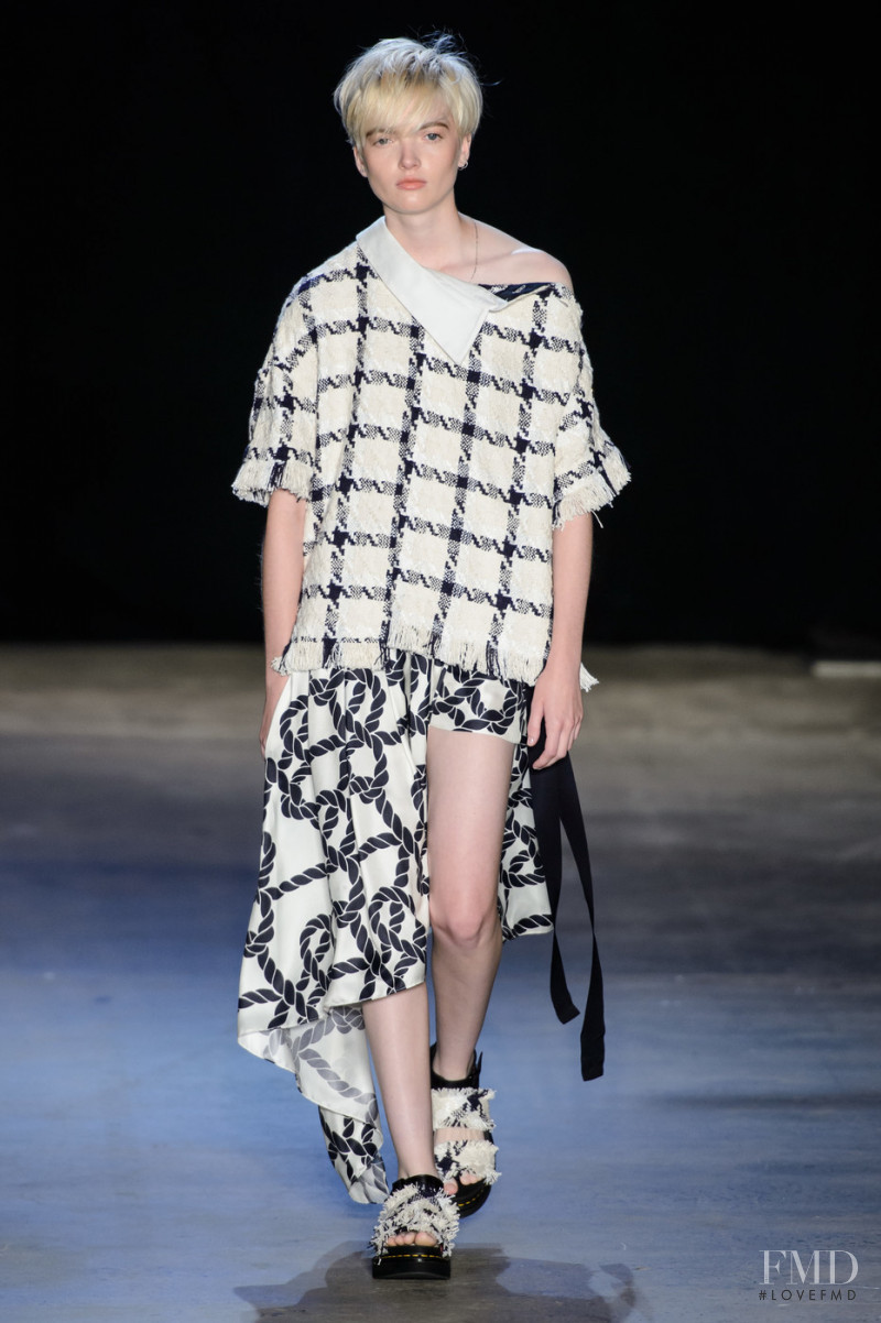 Ruth Bell featured in  the Monse fashion show for Spring/Summer 2019