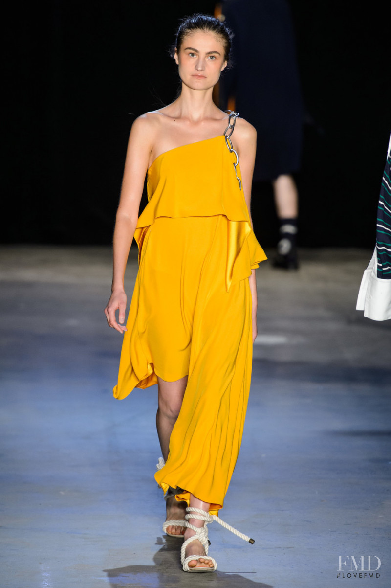 Vik Kukandina featured in  the Monse fashion show for Spring/Summer 2019