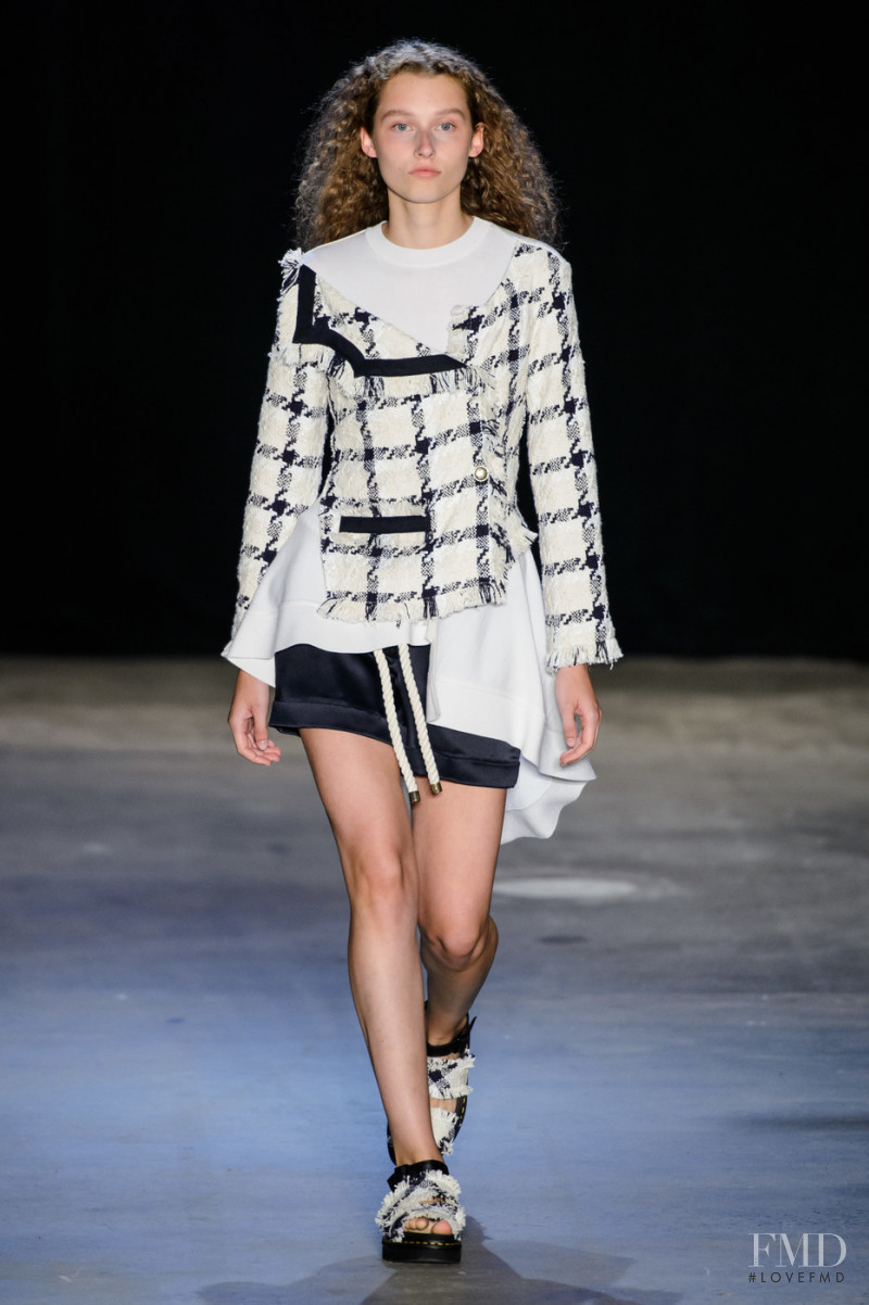 Elien Swalens featured in  the Monse fashion show for Spring/Summer 2019