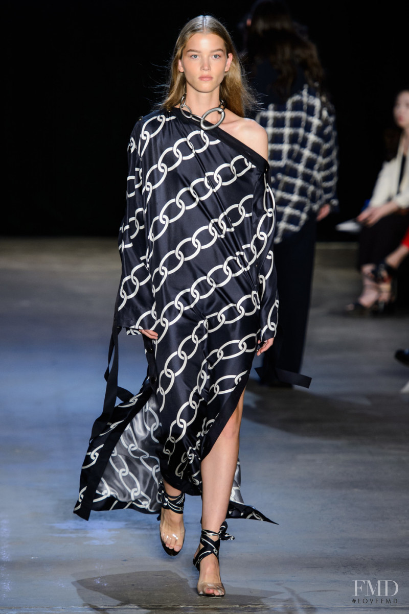 Laurijn Bijnen featured in  the Monse fashion show for Spring/Summer 2019
