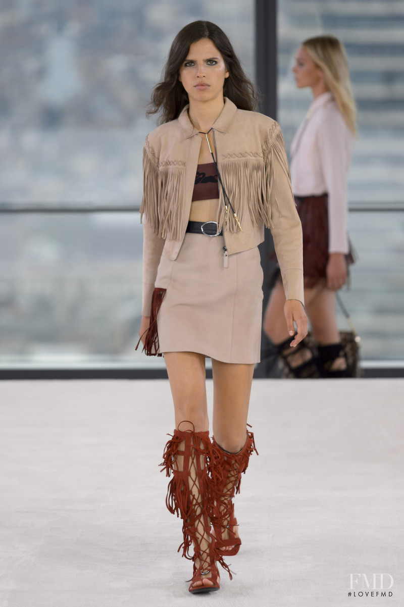 Hayett McCarthy featured in  the Longchamp fashion show for Spring/Summer 2019