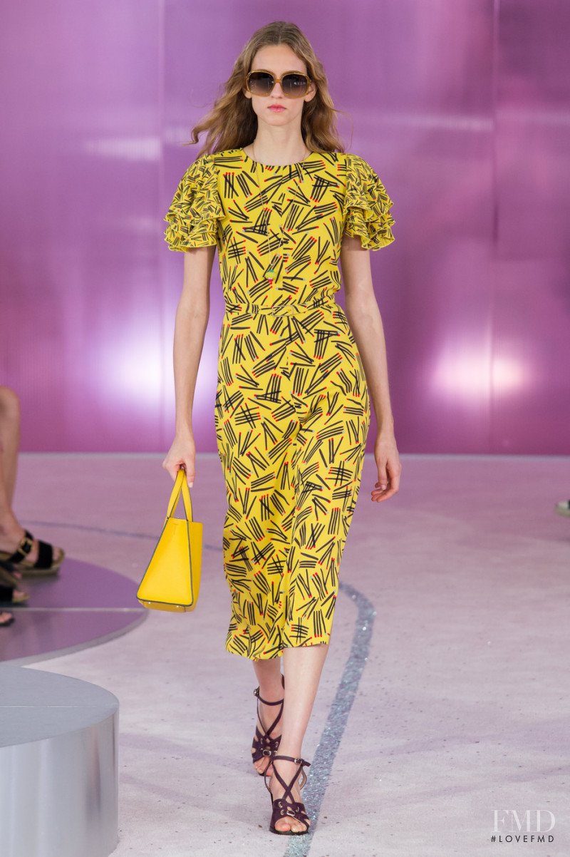 Sarah Berger featured in  the Kate Spade New York fashion show for Spring/Summer 2019