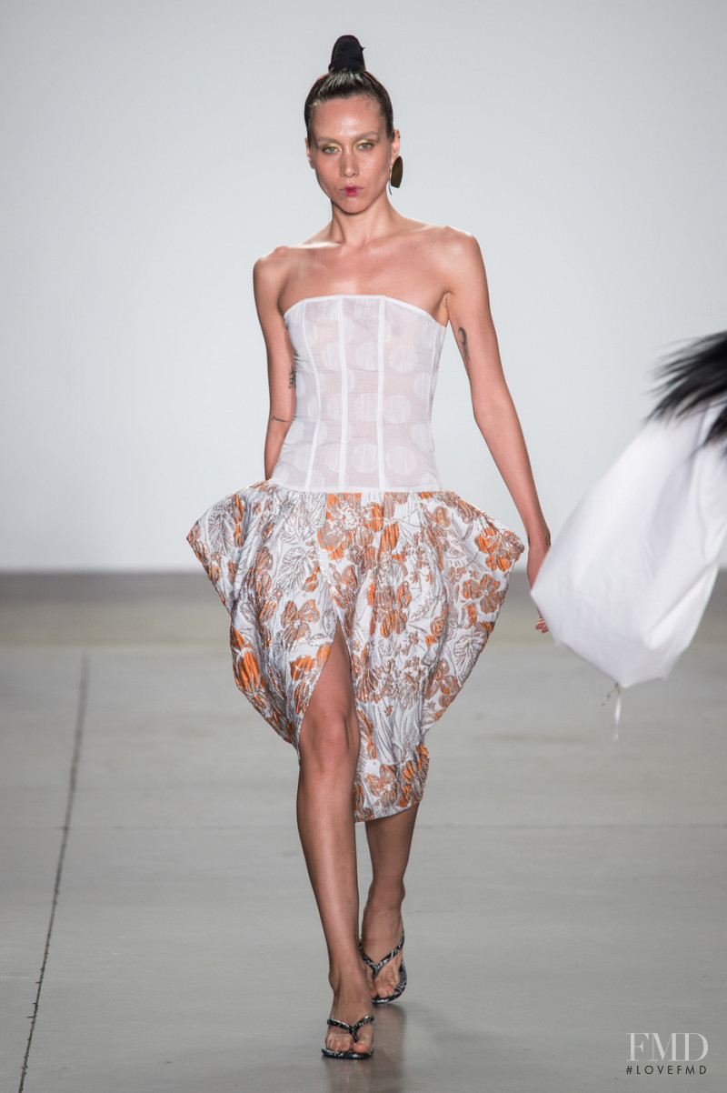 Daniella Valdez featured in  the Kim Shui fashion show for Spring/Summer 2019