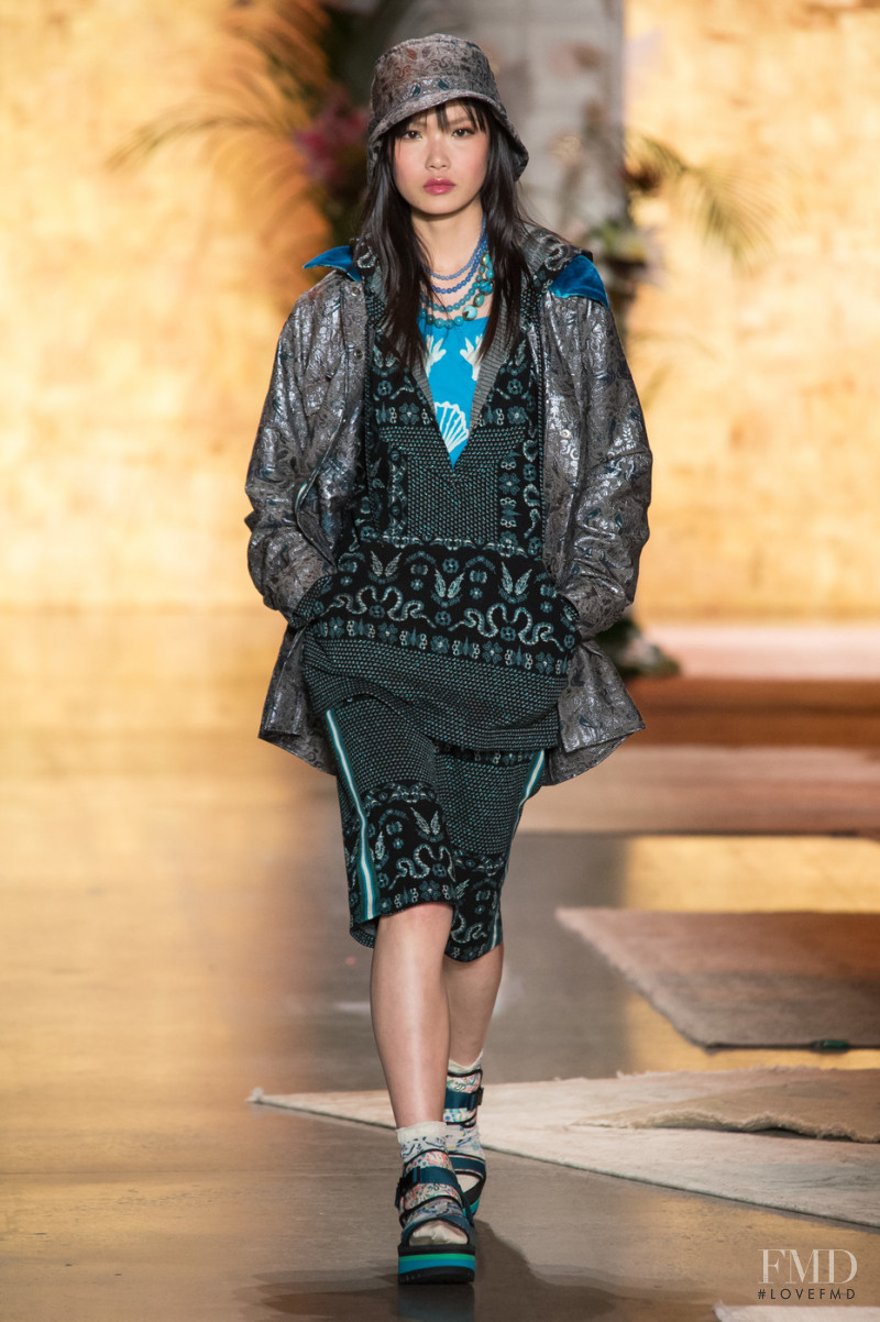 Xie Chaoyu featured in  the Anna Sui fashion show for Spring/Summer 2019