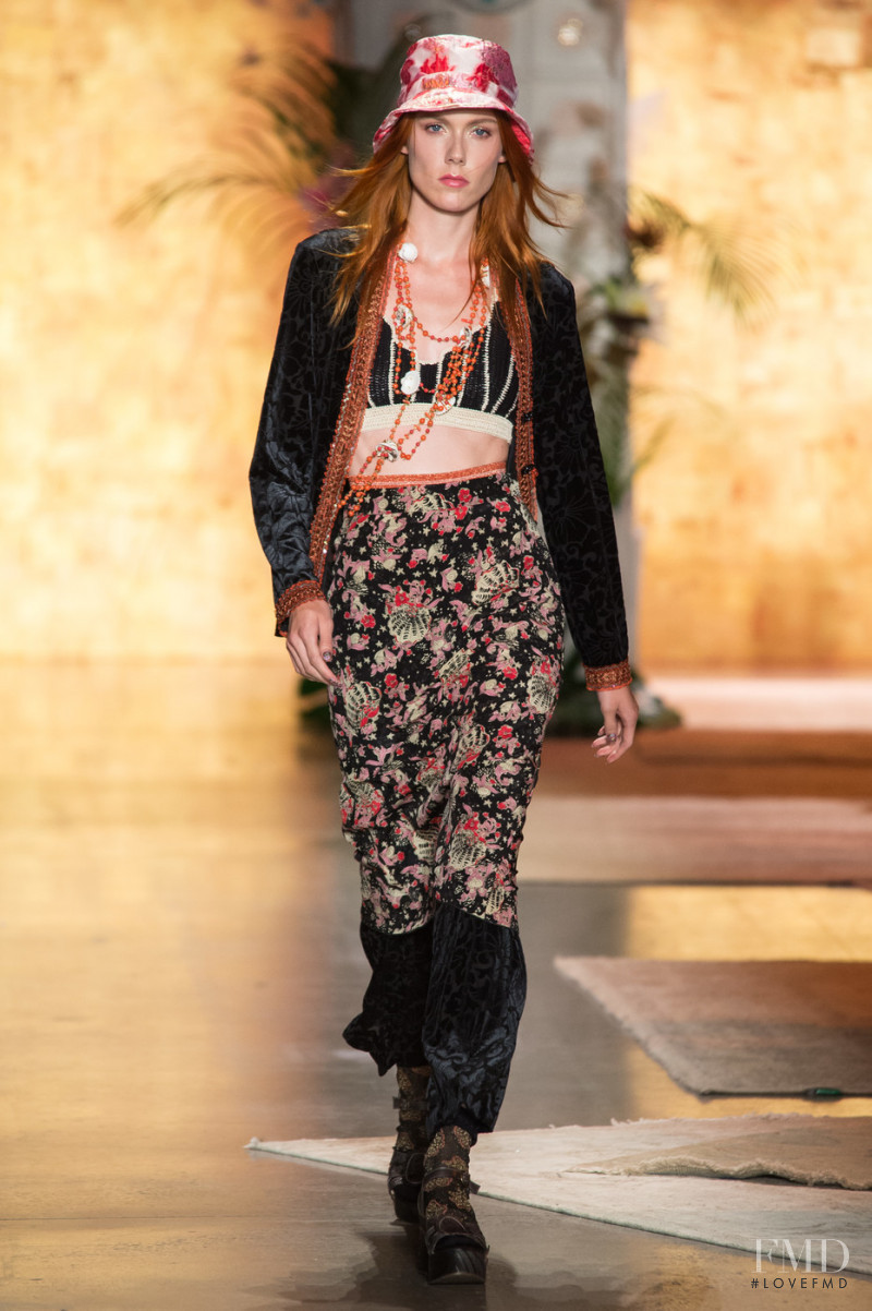 Kiki Willems featured in  the Anna Sui fashion show for Spring/Summer 2019